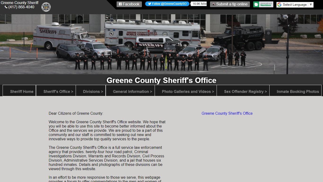 Sheriff - Greene County, Missouri